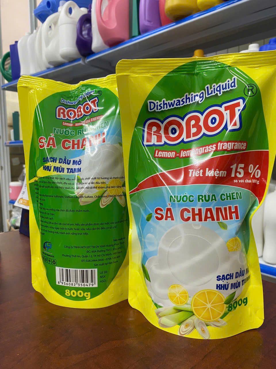 nước rửa chén robot